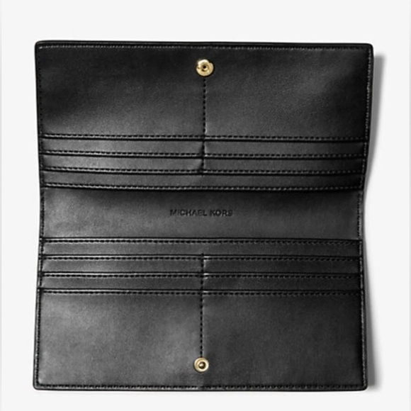 🖤MICHAEL KORS🖤Reed Black Multi Large Leather Snap Wallet/EUC - Picture 10 of 10